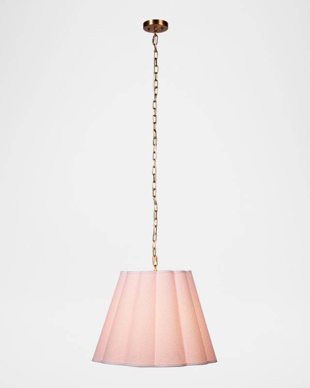 Scalloped 24" Hanging Pendant